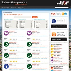 Les données - data.toulouse-metropole.fr