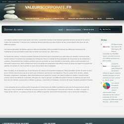 Valeurs Corporate