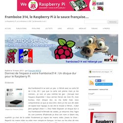 Donnez de l’espace à votre framboise314 : Un disque dur pour le Raspberry Pi