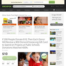 donorschoose.org Deal of the Day
