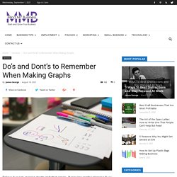 Do’s and Dont’s to Remember When Making Graphs