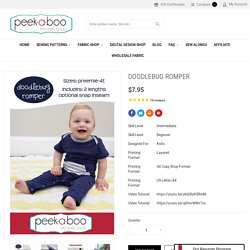 Doodlebug Romper - Peek-a-Boo Pattern Shop
