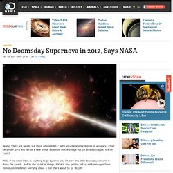 No Doomsday Supernova in 2012, Says NASA