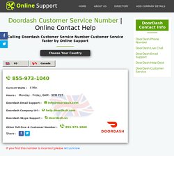 DoorDash Customer Service Number and Support – Online Contact Help
