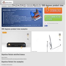 Dopeless Rotate - Jquery Plugin for 360 degrees product view