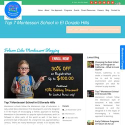 Top 7 Montessori School in El Dorado Hills