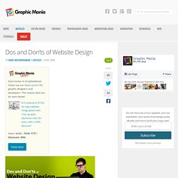 Dos and Don'ts of Website Design