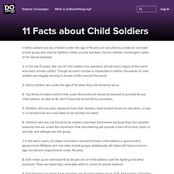 11 Facts about Child Soldiers