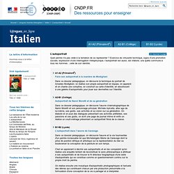 L’autoportrait - Italien - Langues en ligne