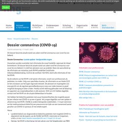 Dossier coronavirus (COVID-19)