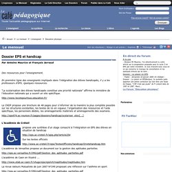 Dossier EPS et handicap