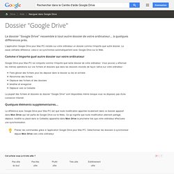 Dossier "Google Drive" - Centre d'aide Google Drive