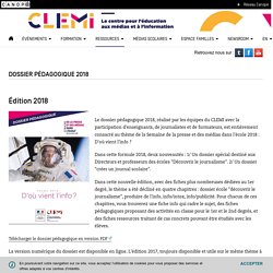Dossier pédagogique 2018 - CLEMI