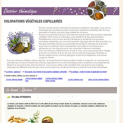 Dossier Aroma-zone Henné et poudres végétales colorantes