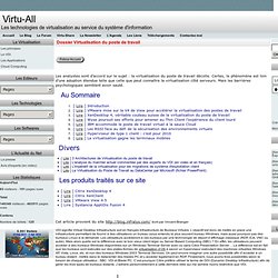 Dossier Virtualisation du poste de travail - Virtu-All