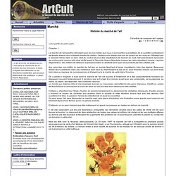 Dossiers - Analyses - Marché de l'art-Histoire du marché de l'art-hma0.htm