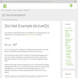 Dot Net Example (ActiveQt)