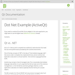 Dot Net Example (ActiveQt)