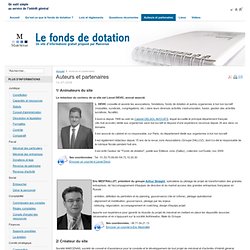 Fonds Dotation - Auteurs et partenaires