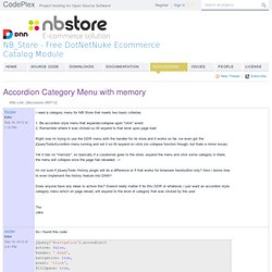 NB_Store - Free DotNetNuke Ecommerce Catalog Module - View Discussion