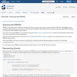 Querying with SPARQL