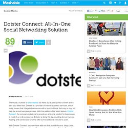 Dotster Connect: All-In-One Social Networking Solution