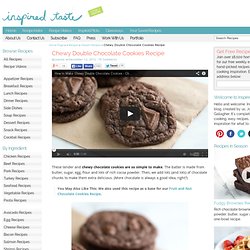 Chewy Double Chocolate Cookies Recipe and Video