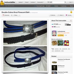 Double Cobra Knot Paracord Belt