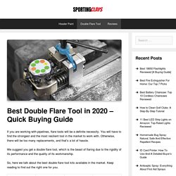 Best double flare tool