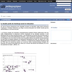 Le double poids du handicap social en Ã©ducation