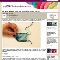 Double Knitting - Knitting Community