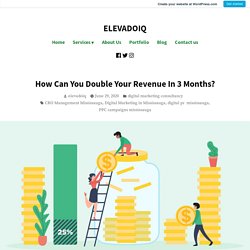 How Can You Double Your Revenue In 3 Months? – ELEVADOIQ