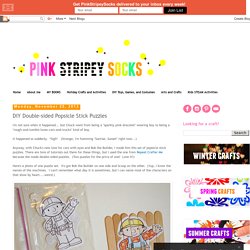 DIY Double-sided Popsicle Stick Puzzles
