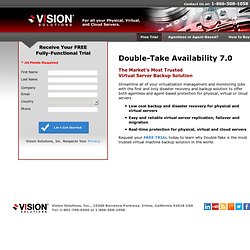 Double-Take 7.0: Virtual Server Backup