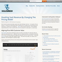Doubling SaaS Revenue By Changing The Pricing Model