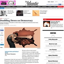 Doubling Down on Democracy - Michael Ignatieff