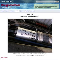 BMW E36 Fuel Filter DIY