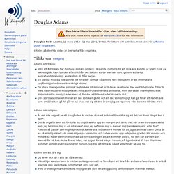 Douglas Adams - Wikiquote