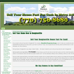 Sell Your Home Now In Douglasville - Mandich Property Group - Sell Your House Fast For Cash