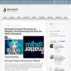 Coupon Giveaway on Webydo: Revolutionizing the Way the Web is Designed