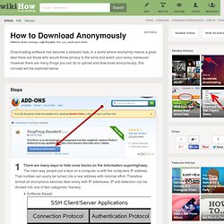 How to Download Anonymously (with pictures)