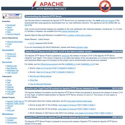Download - The Apache HTTP Server Project