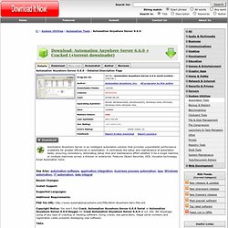 Download Automation Anywhere Server, Automation Anywhere Server 6.6.0 Download - The Automation Software - Pentadactyl