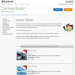 Camtasia Studio, Screen Recorder Software, Library Media