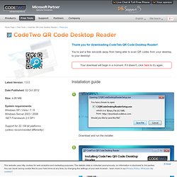 (1) Download CodeTwo QR Code Desktop reader – free tool!