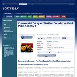 Download Command & Conquer: The First Decade Unofficial Patch 1.03 Rev 2 - This is a community patch for Command & Conquer - Softpedia