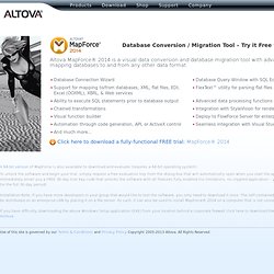 Download Database Conversion / Migration Tool: MapForce