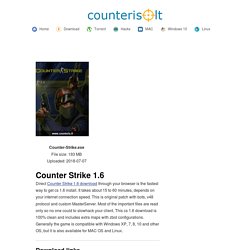 Download CS 1.6 install - counteris.lt