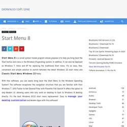 Download Start Menu 8 Desktop Customization Tool For Windows