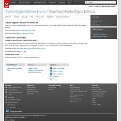 Adobe Digital Editions Home